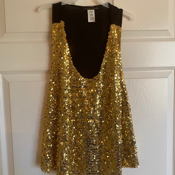 Gold Sequence Shirt - Picture 2 of 3